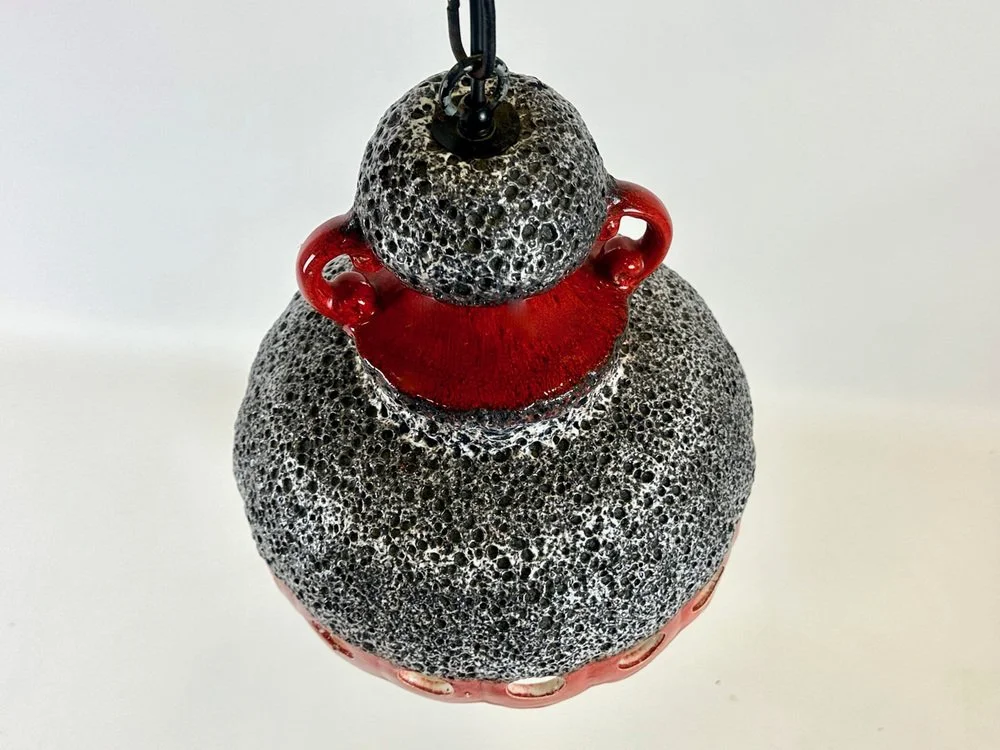 Lampa ceramiczna, lava, Niemcy, lata 60