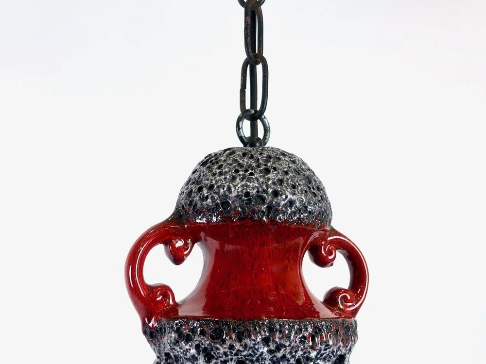 Lampa ceramiczna, lava, Niemcy, lata 60