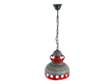 Ceramic lava ceiling lamp, Germany, 1960s