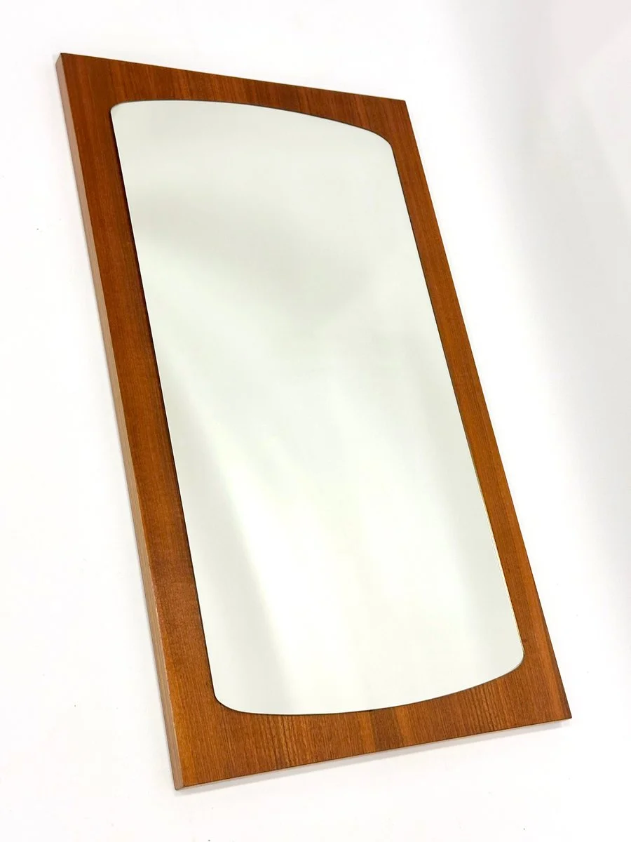 Mirror, teak, Germany, 1970s
