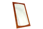 Mirror, teak, Germany, 1970s