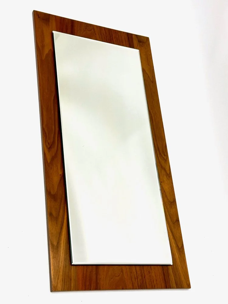 Mirror, teak, Germany, 1970s