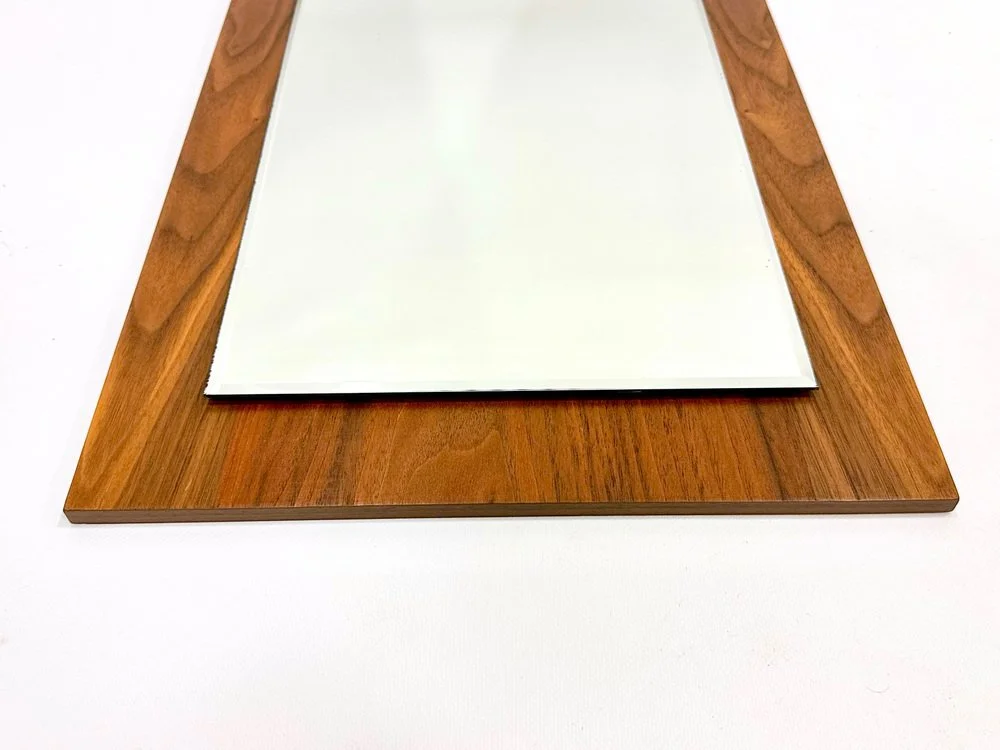 Mirror, teak, Germany, 1970s