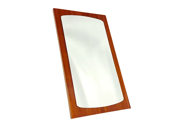 Mirror, teak, Germany, 1970s