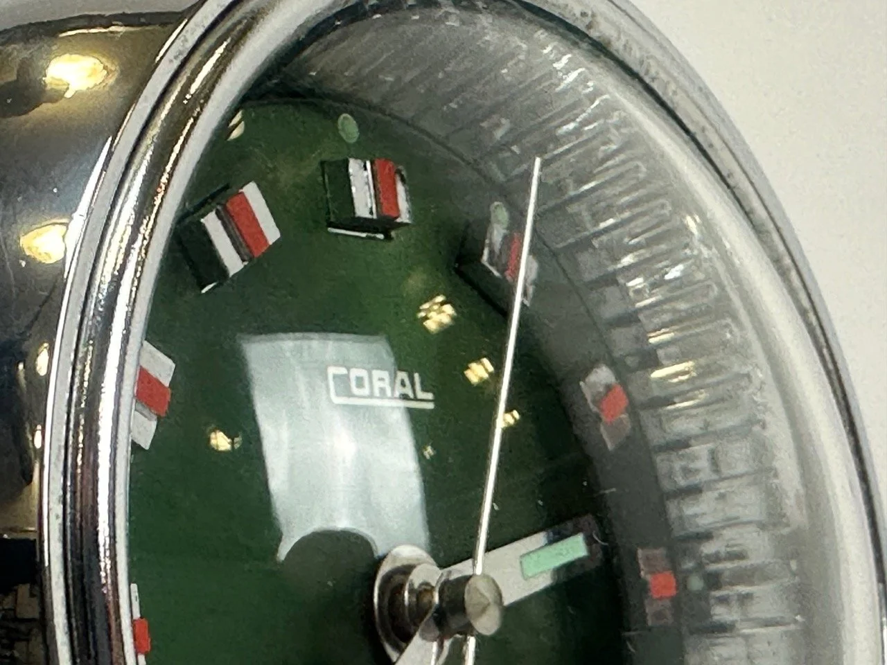 Clock, Space Age, Coral, Japan, 1960s