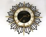 Sunburst clock, Müller, Germany, 1960s