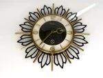 Sunburst clock, Müller, Germany, 1960s
