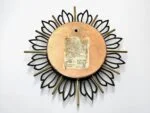 Sunburst clock, Müller, Germany, 1960s