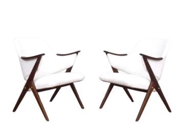Pair of Knott Armchairs, Brunstad Møbelfabrikk, Norway, 1960s