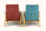 Pair of vintage armchairs, Poland, 1960s