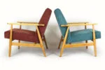 Pair of vintage armchairs, Poland, 1960s