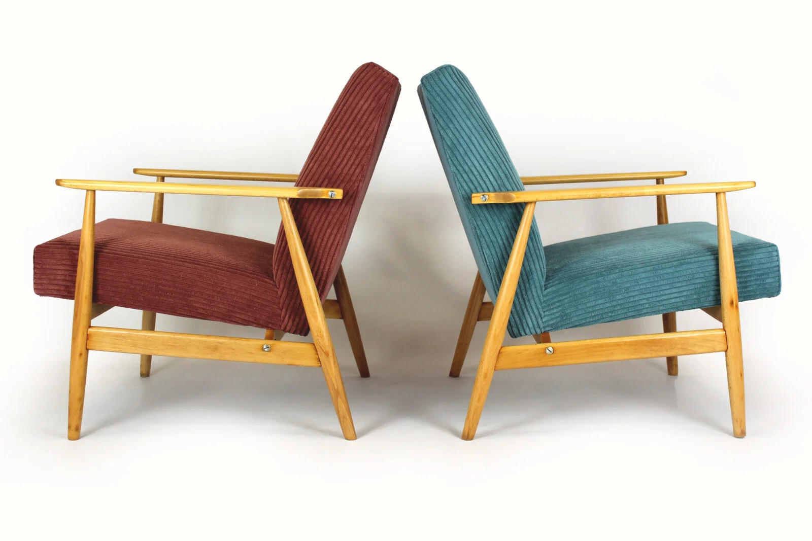 Pair of vintage armchairs, Poland, 1960s