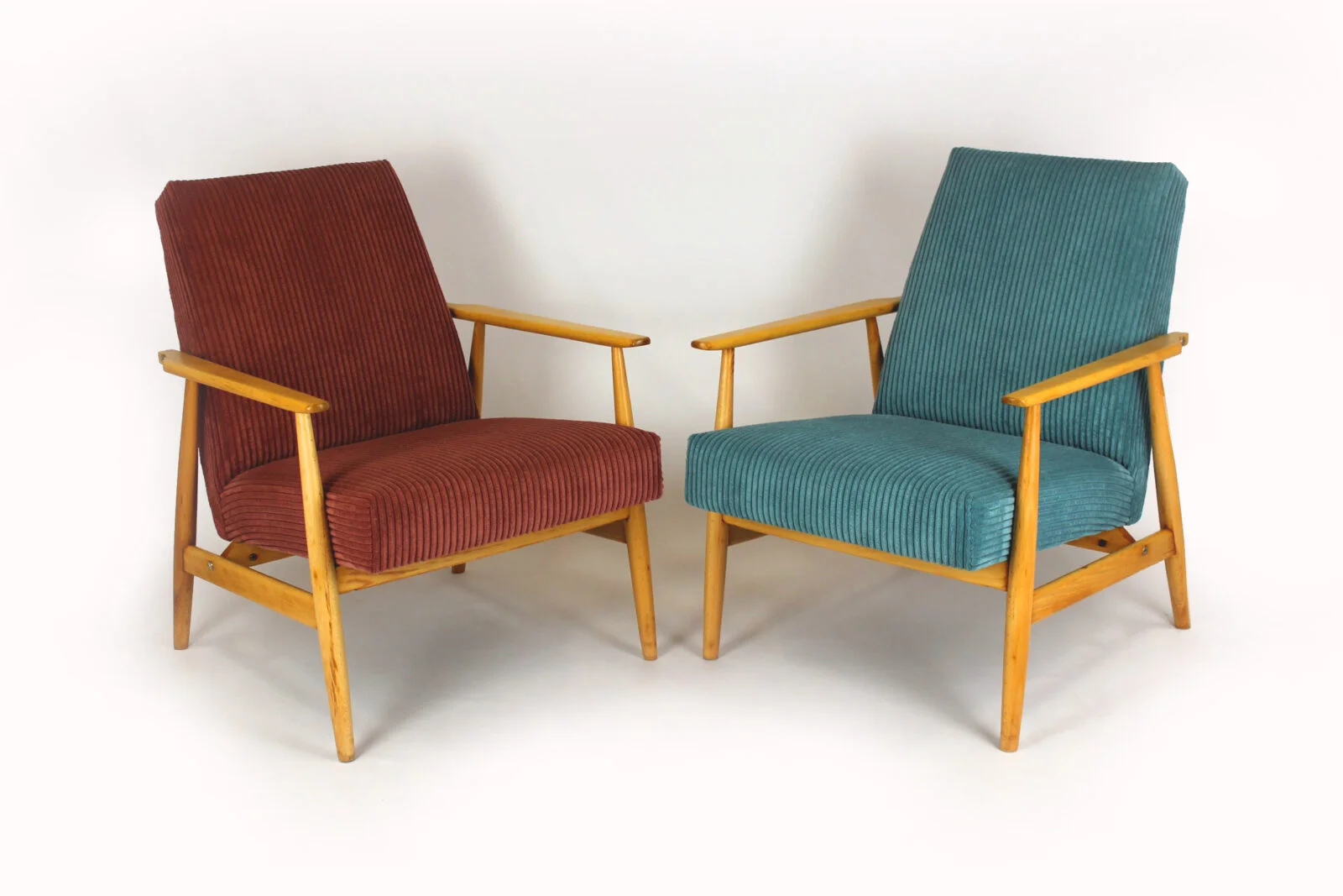 Pair of vintage armchairs, Poland, 1960s