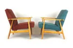 Pair of vintage armchairs, Poland, 1960s