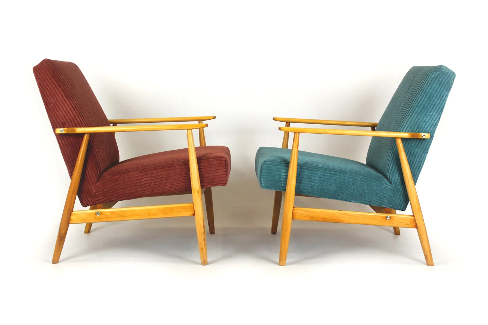 Pair of vintage armchairs, Poland, 1960s
