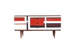 Sideboard z malaturą w stylu op-art, Niemcy, lata 60