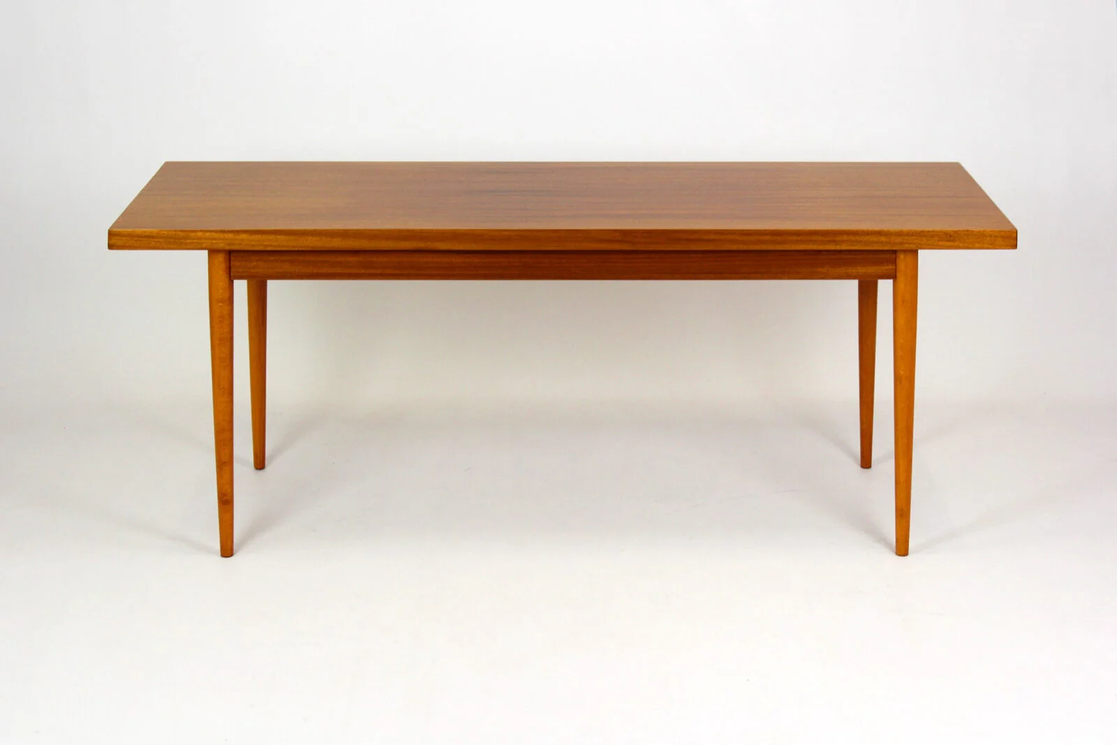 Mahogany coffee table, designed by Frantisek Mezulani, UP Zavody, 1969