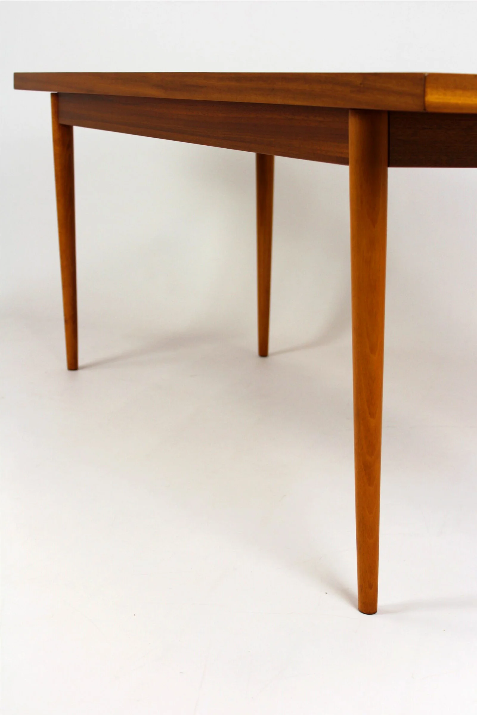 Mahogany coffee table, designed by Frantisek Mezulani, UP Zavody, 1969