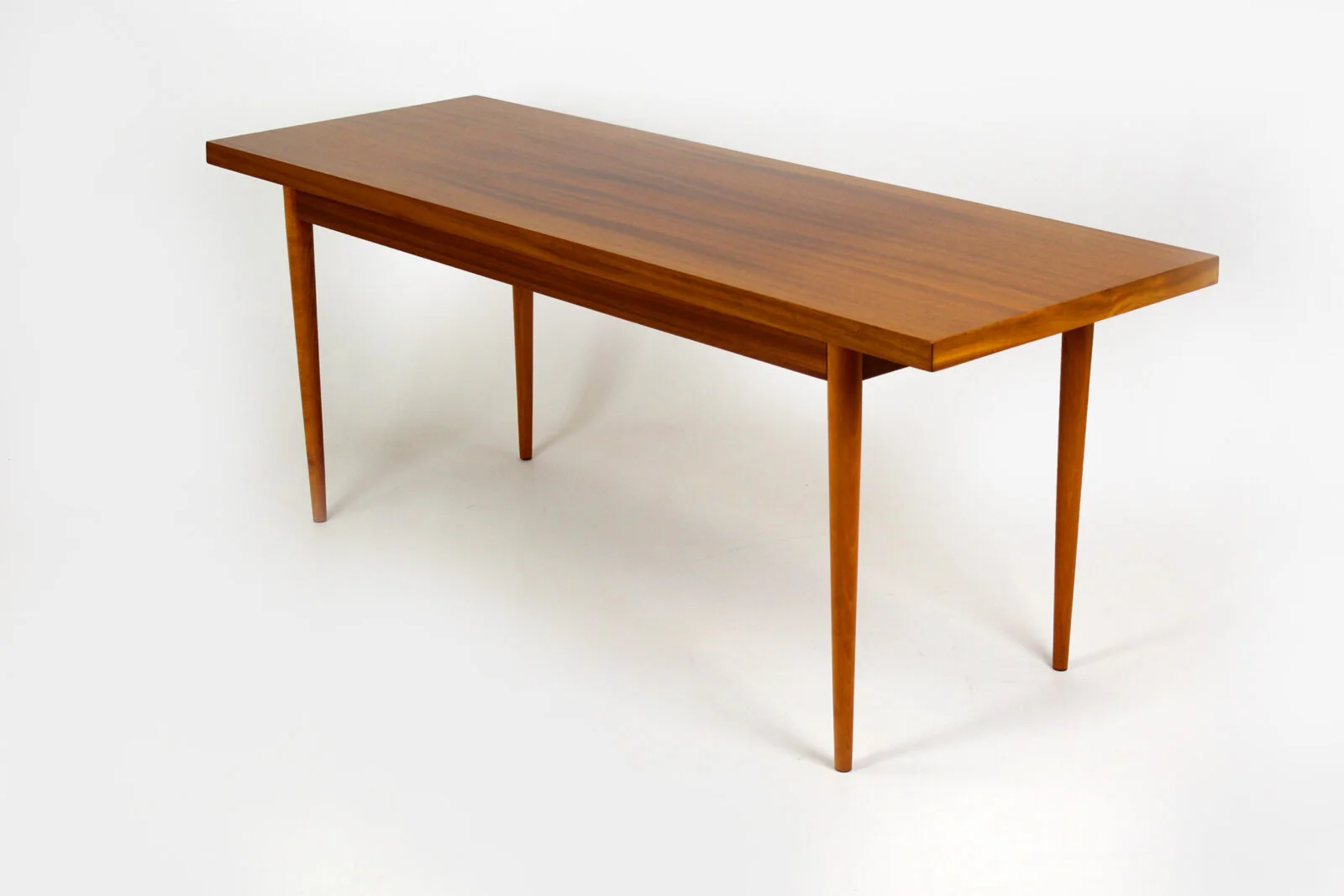 Mahogany coffee table, designed by Frantisek Mezulani, UP Zavody, 1969