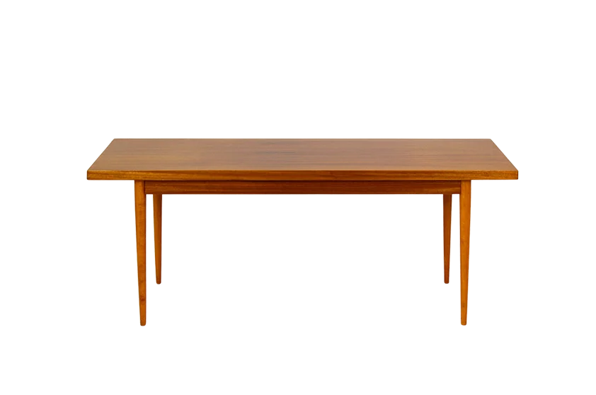 Mahogany coffee table, designed by Frantisek Mezulani, UP Zavody, 1969