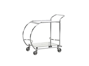 Chromed Art Deco bar cart, 1950s