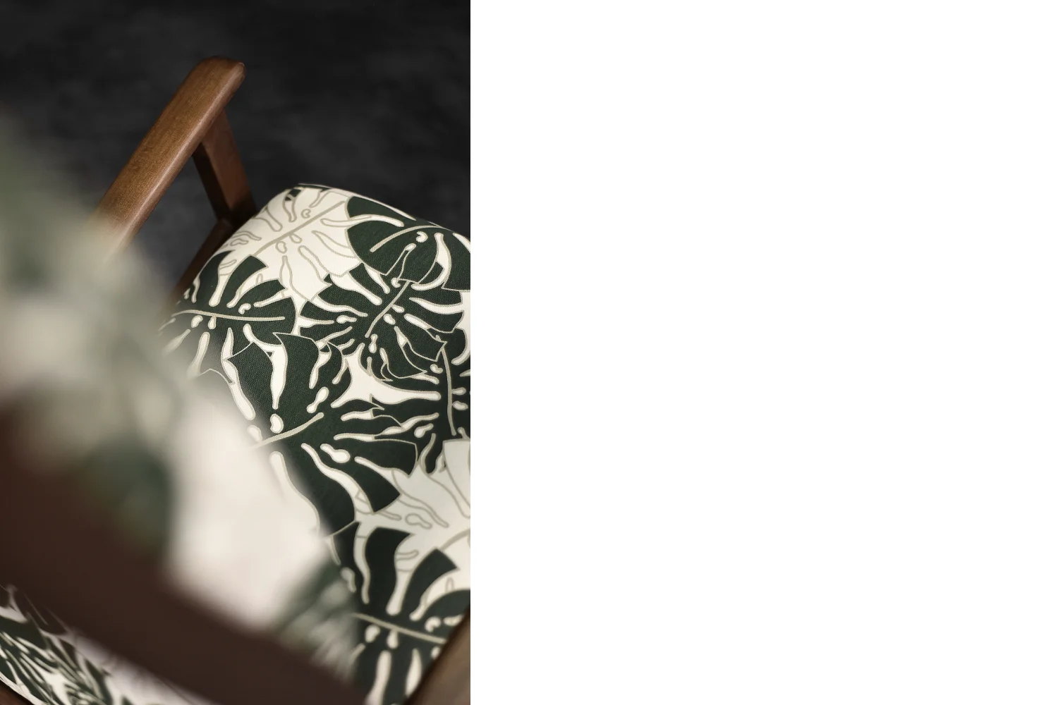 Wooden rocking armchair, Denmark, 1960s
