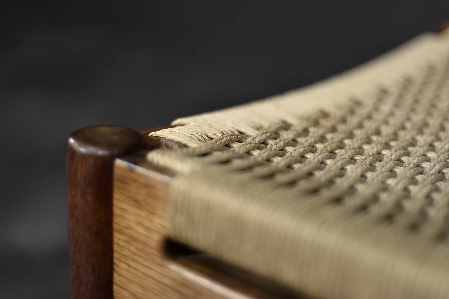 Set of 4 oak chairs, designed by E. Knudsen, K. Knudsen & Søn, Denmark, 1952