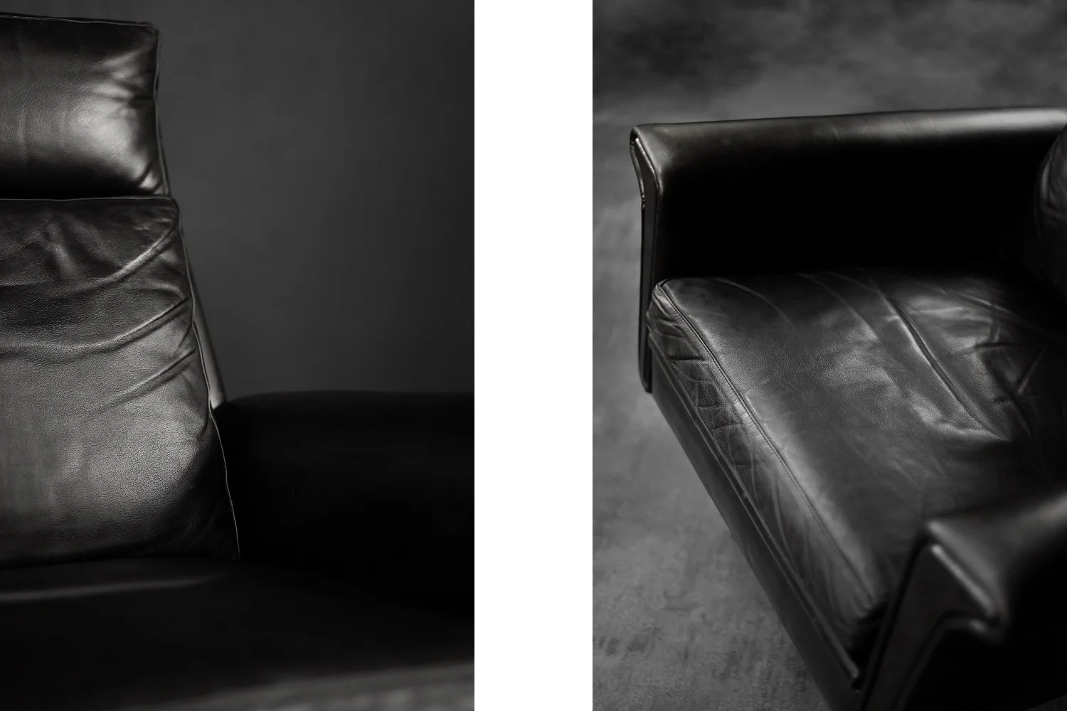 Leather swivel armchair, designed by Georg Thams, Denmark, 1960s