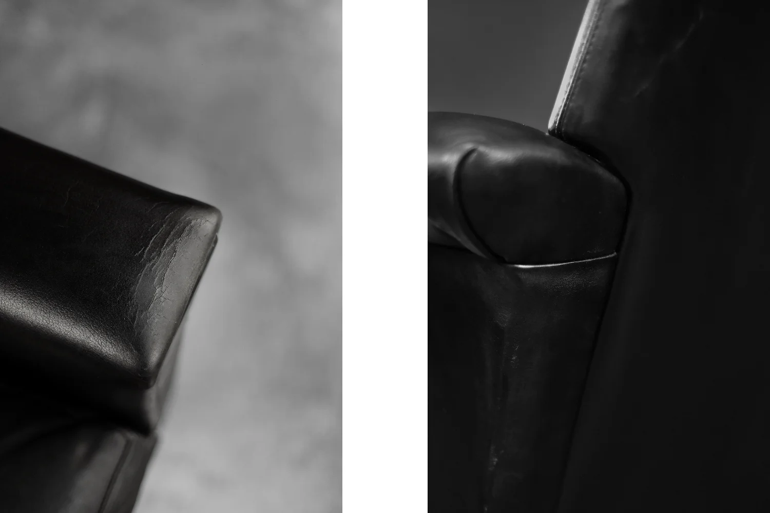 Leather swivel armchair, designed by Georg Thams, Denmark, 1960s