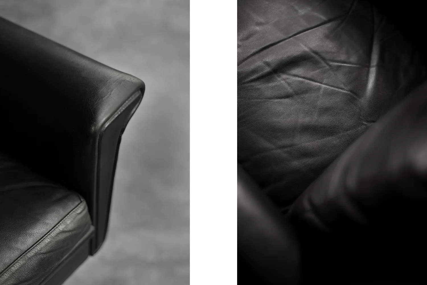 Leather swivel armchair, designed by Georg Thams, Denmark, 1960s