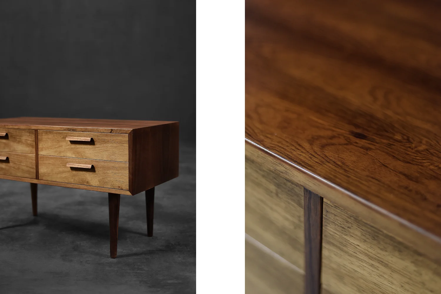 Rosewood sideboard, designed by Kai Kristiansen, Feldballes Møbelfabrik, Denmark, 1960s