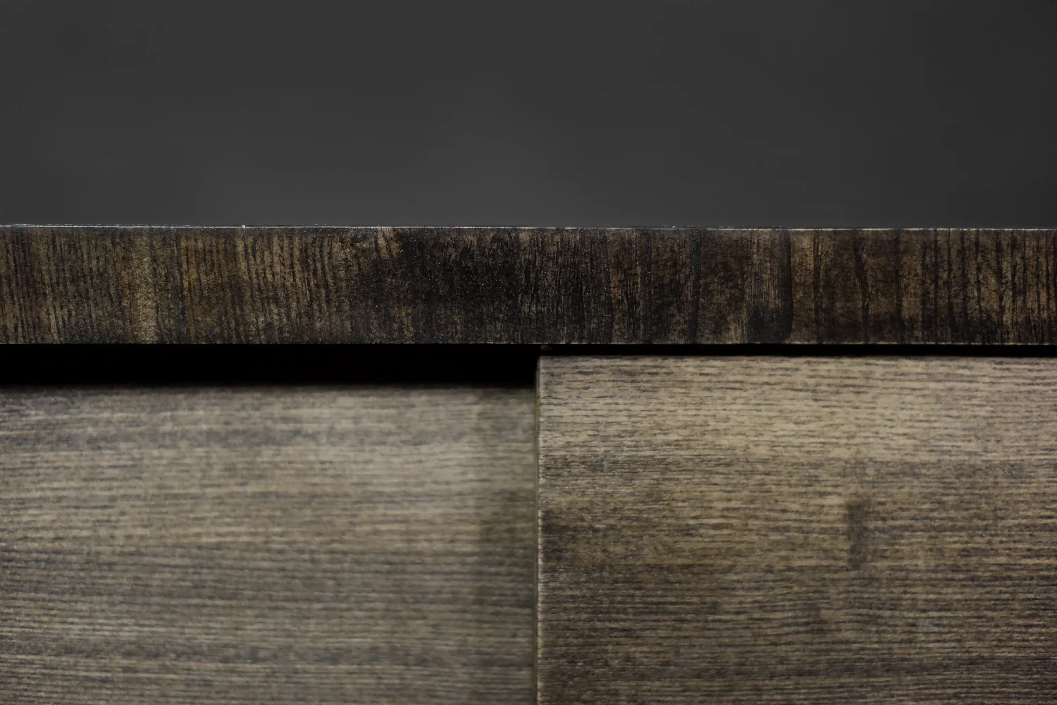 Sideboard with metal handles, ash, Scandinavia, 1960s
