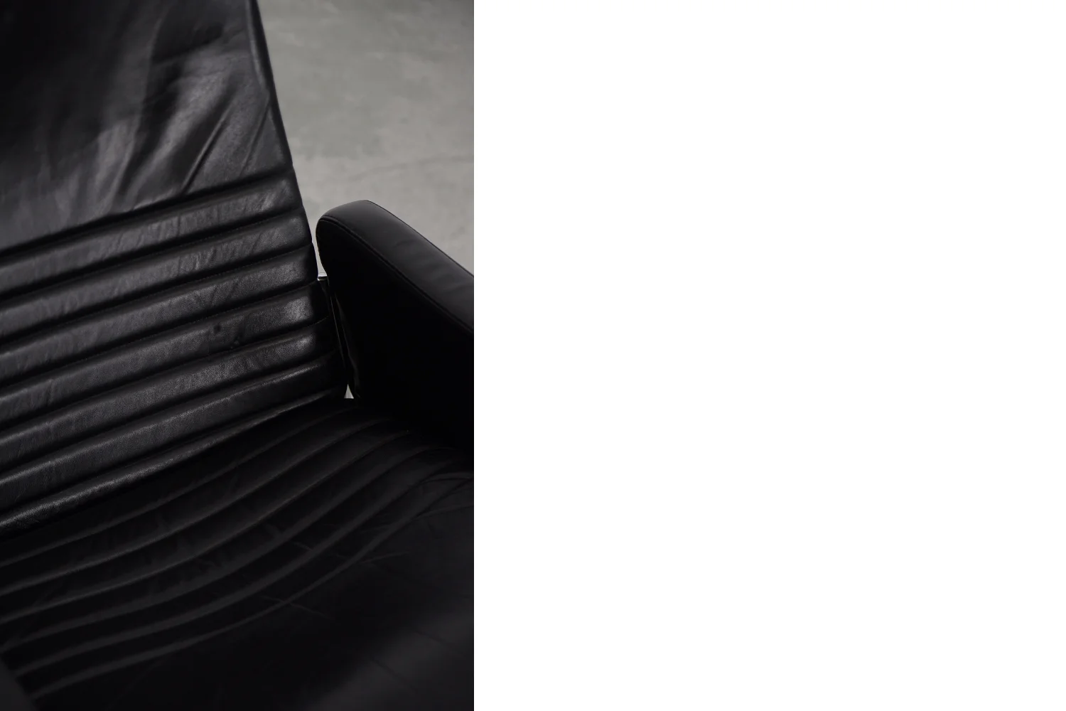 Pair of vintage leather armchairs, Ire Möbel AB, Sweden, 1970s