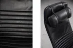 Pair of vintage leather armchairs, Ire Möbel AB, Sweden, 1970s
