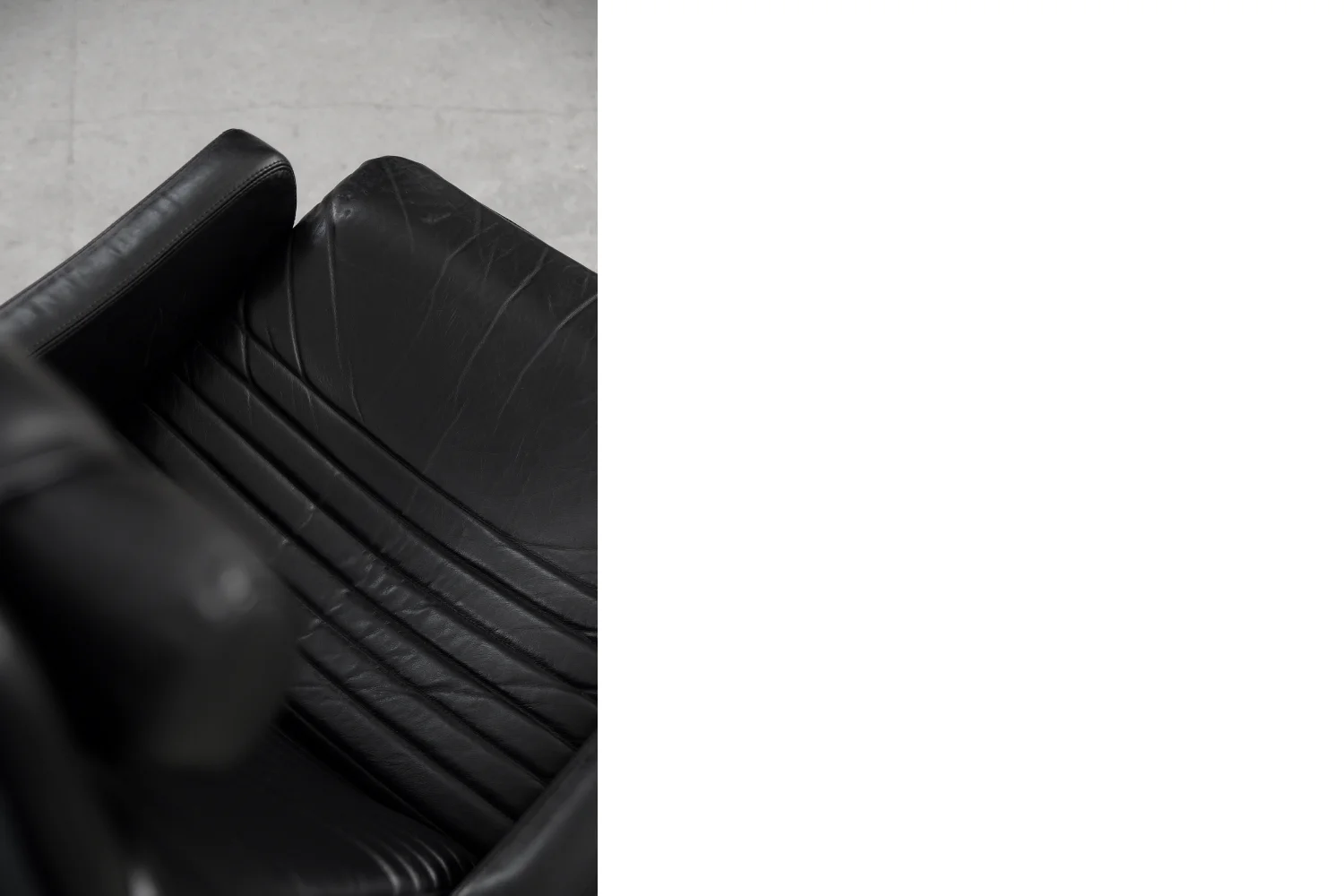 Pair of vintage leather armchairs, Ire Möbel AB, Sweden, 1970s