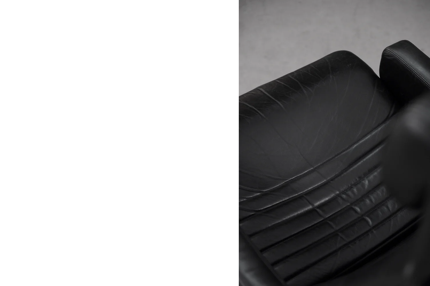 Pair of vintage leather armchairs, Ire Möbel AB, Sweden, 1970s