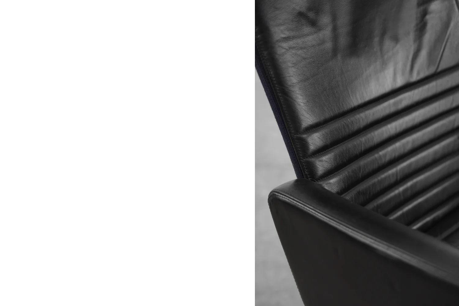 Pair of vintage leather armchairs, Ire Möbel AB, Sweden, 1970s