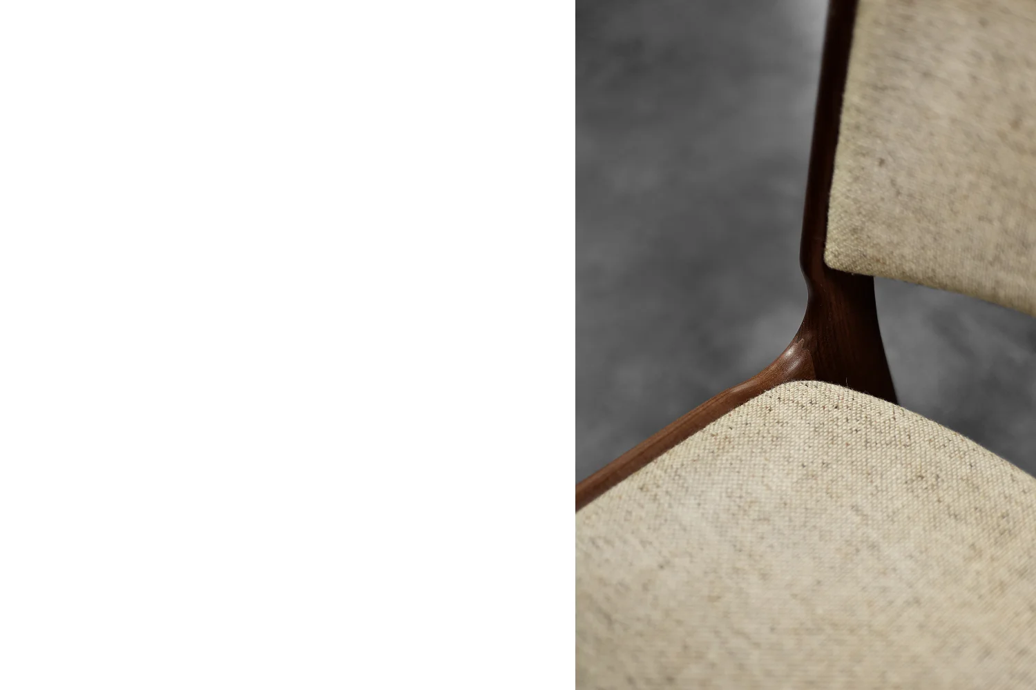 Set of 4 teak Model 89 chairs, designed by Erik Buch, Anderstrup Møbelfabrik, Denmark, 1950s