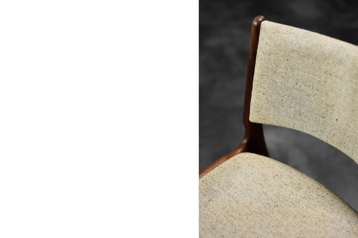 Set of 4 teak Model 89 chairs, designed by Erik Buch, Anderstrup Møbelfabrik, Denmark, 1950s