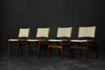 Set of 4 teak Model 89 chairs, designed by Erik Buch, Anderstrup Møbelfabrik, Denmark, 1950s