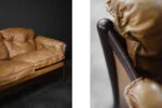 3-Seater Leather Sofa, Denmark, 1960s