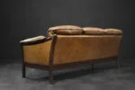 3-Seater Leather Sofa, Denmark, 1960s