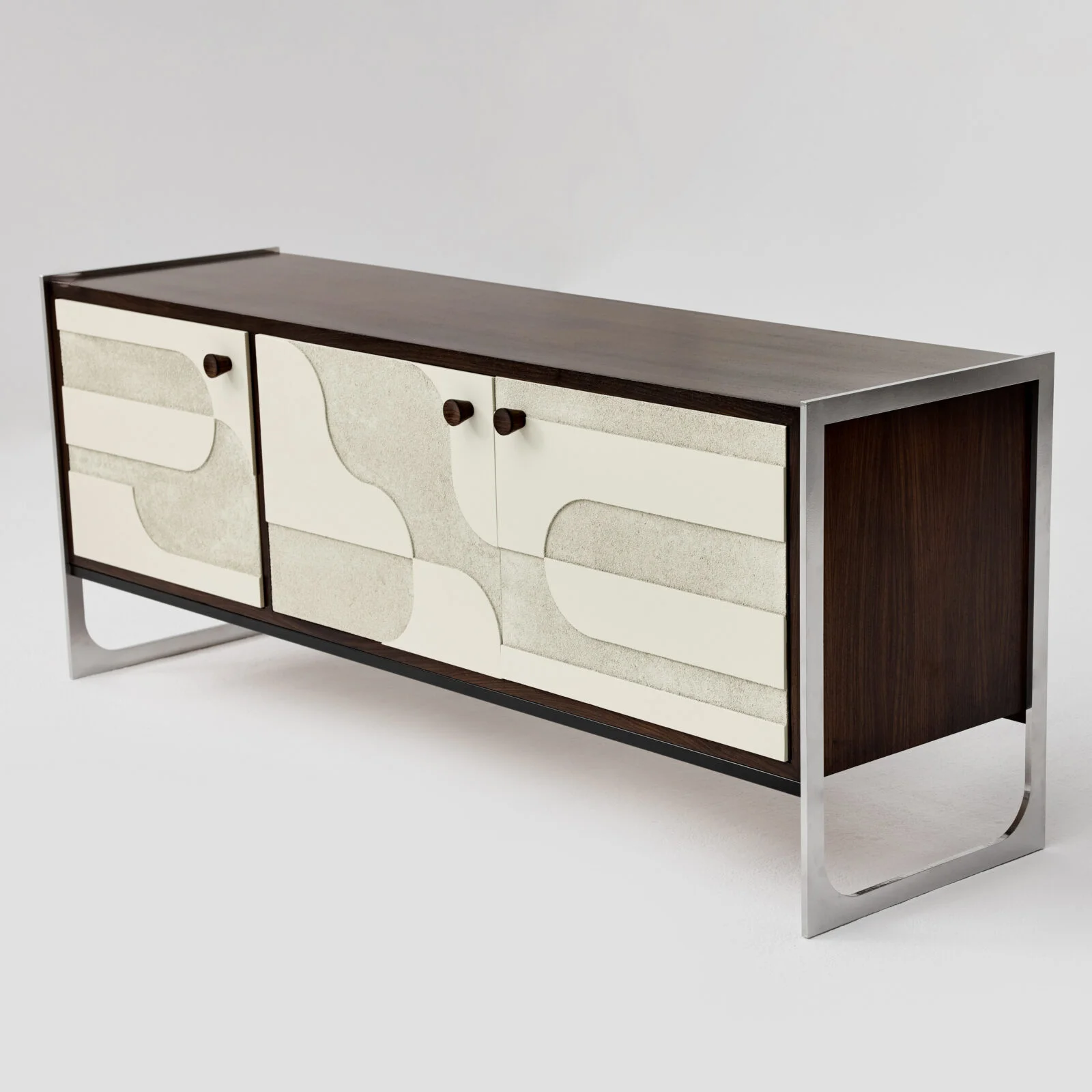 Vintage sideboard with relief, Germany, 1960s