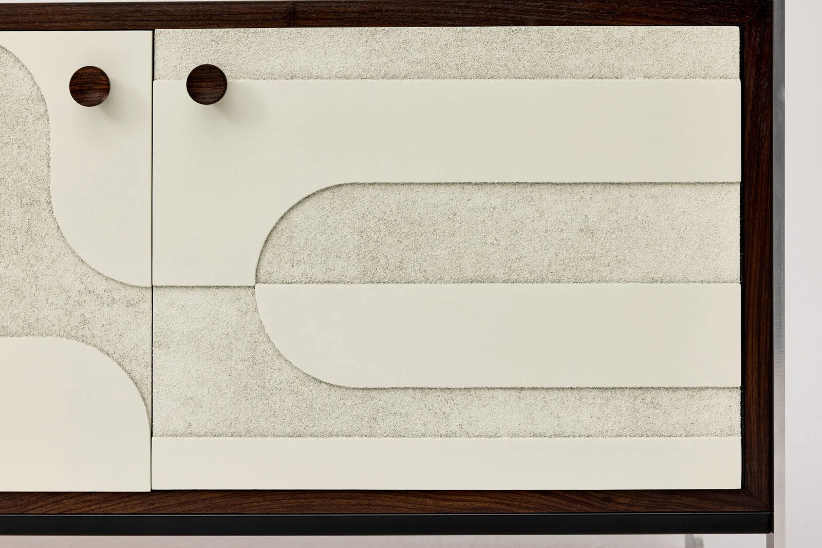Vintage sideboard with relief, Germany, 1960s