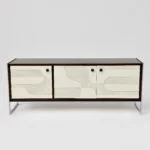 Vintage sideboard with relief, Germany, 1960s