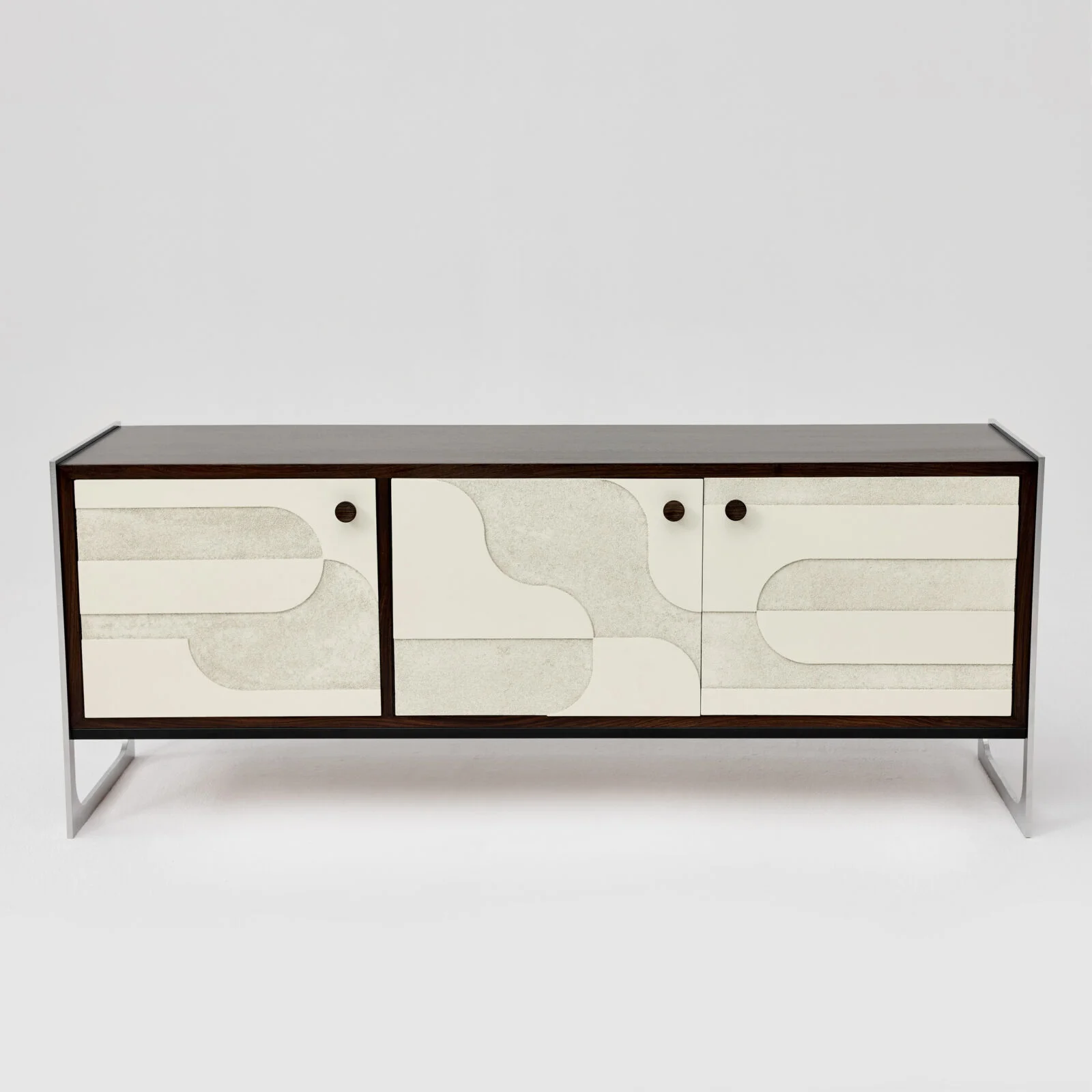 Vintage sideboard with relief, Germany, 1960s