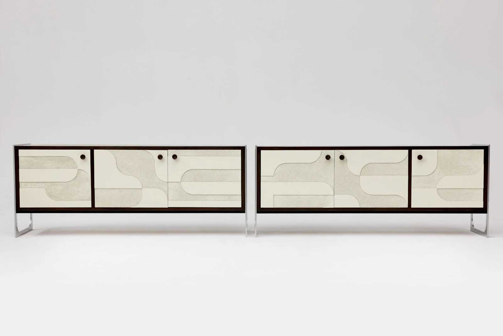 Vintage sideboard with relief, Germany, 1960s