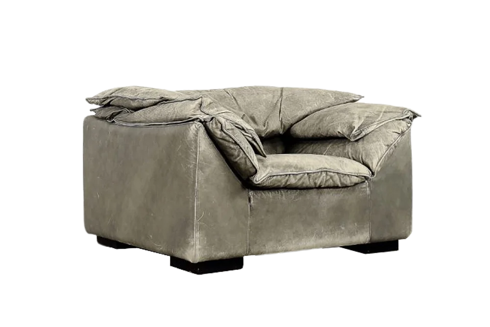 Monza leather armchair, designed by Jens Juul Eilersen, Niels Eilersen A/S, Denmark, 1970s