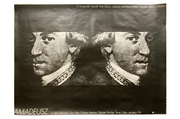 “Amadeus” Poster, Designed by Mieczysław Wasilewski, 1986