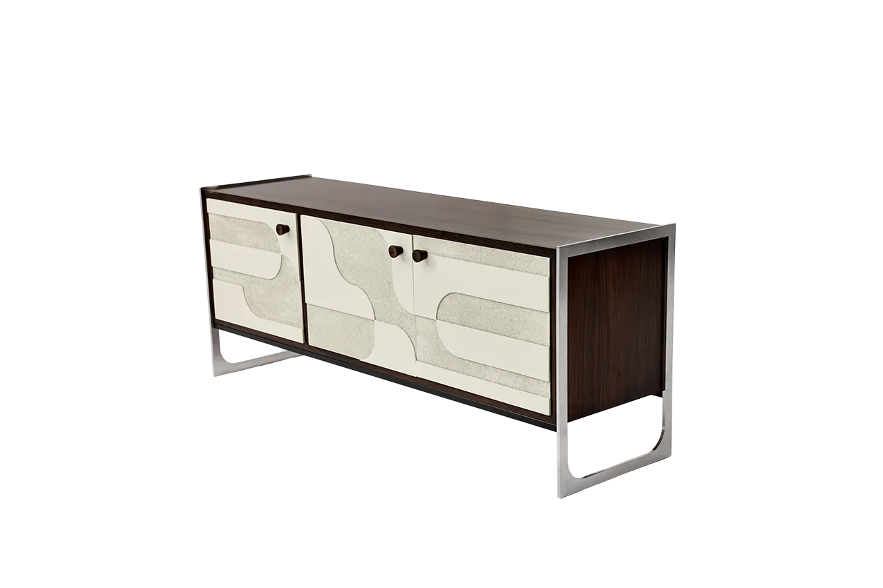 Vintage sideboard with relief, Germany, 1960s